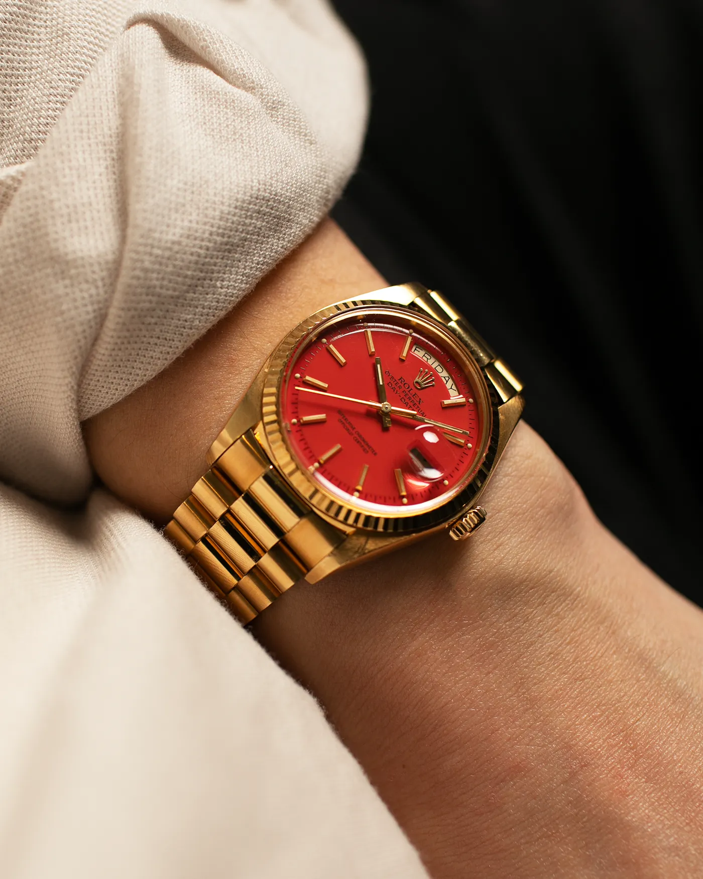 Rolex Day Date 1803 'Stella' Coral Red