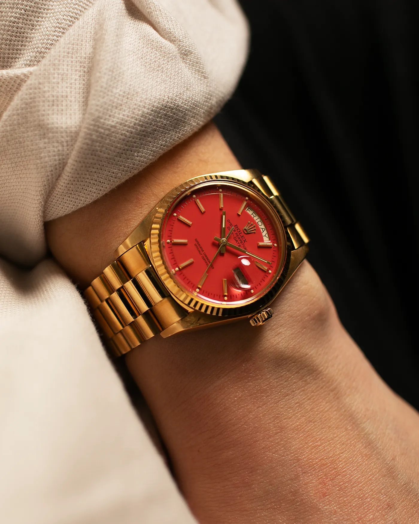 Rolex Day Date 1803 'Stella' Coral Red