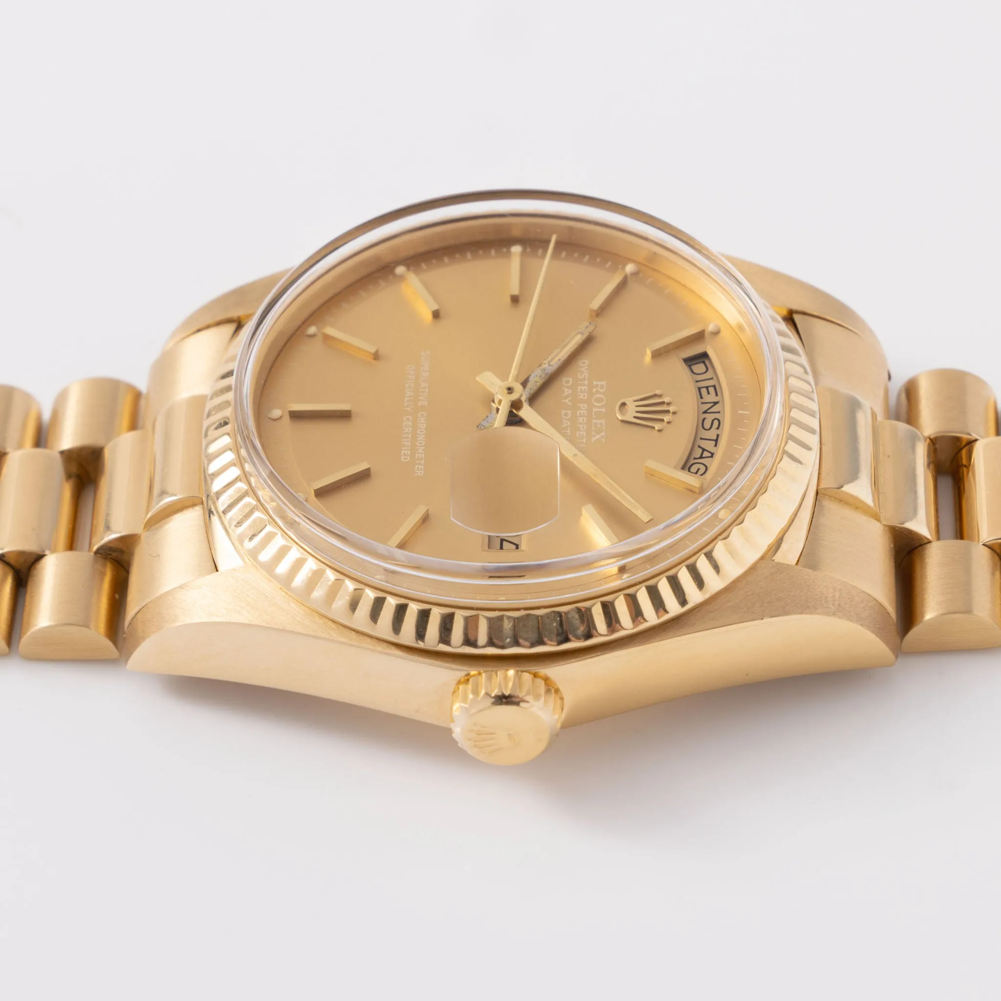 Rolex Day-Date ref. 1803 "Havana Ghost dial" with Box and Papers