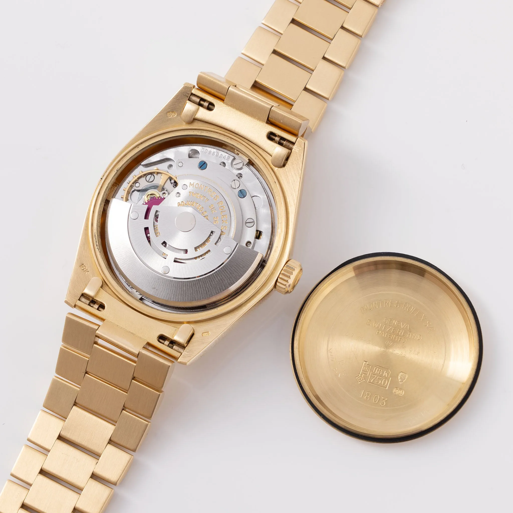 Rolex Day-Date ref. 1803 "Havana Ghost dial" with Box and Papers