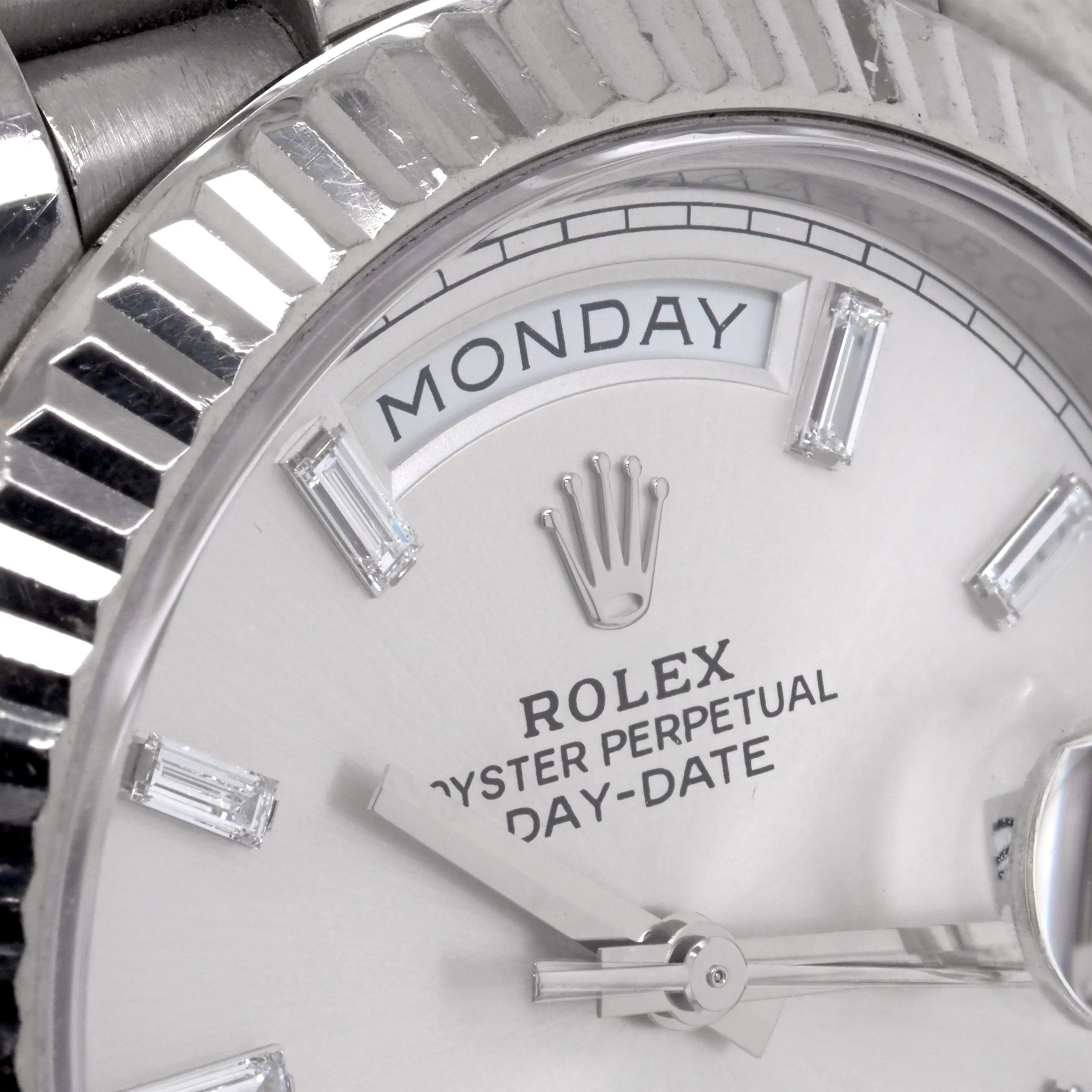Rolex Oyster Perpetual Day-Date Diamond-Set 18ct White Gold Automatic Watch