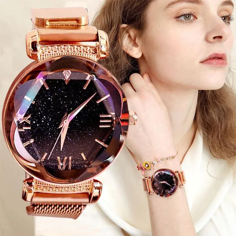 Rose Gold Women Bracelet Watches