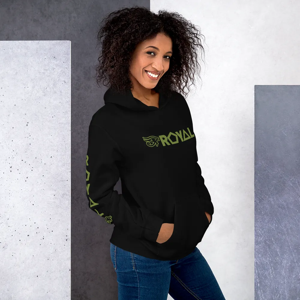 ROYAL. | Urban Resort | RA PARTY ROYAL EMBLEM Unisex Heavy Blend Hoodie OLIVES N MONEY TREES
