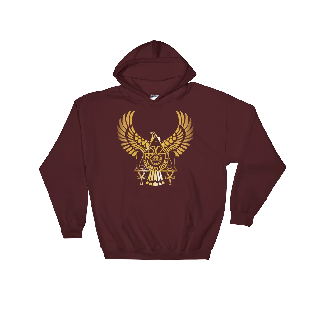 ROYAL. | Urban Resort | RA PARTY ROYAL GRAND RISE Unisex Heavy Blend Hoodie HONEYCOMB GOLD (3 VARIETIES)