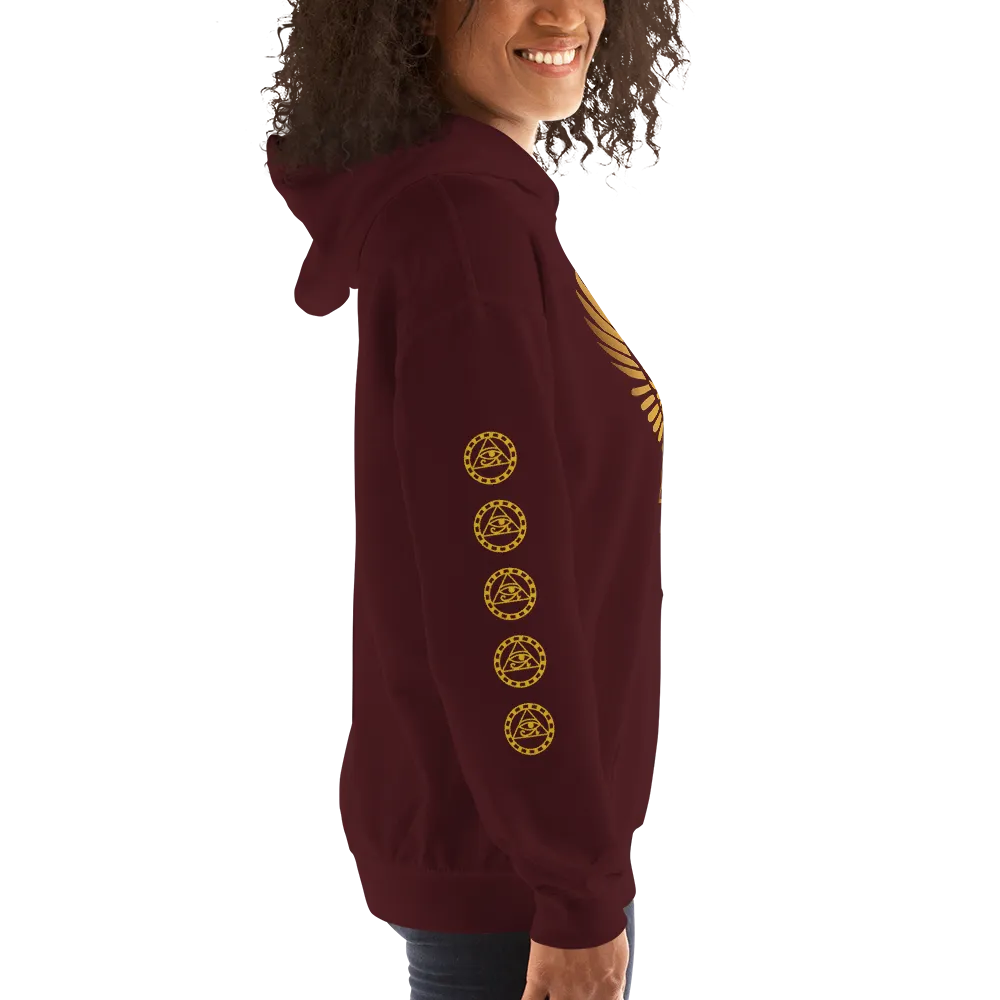 ROYAL. | Urban Resort | RA PARTY ROYAL GRAND RISE Unisex Heavy Blend Hoodie HONEYCOMB GOLD (3 VARIETIES)