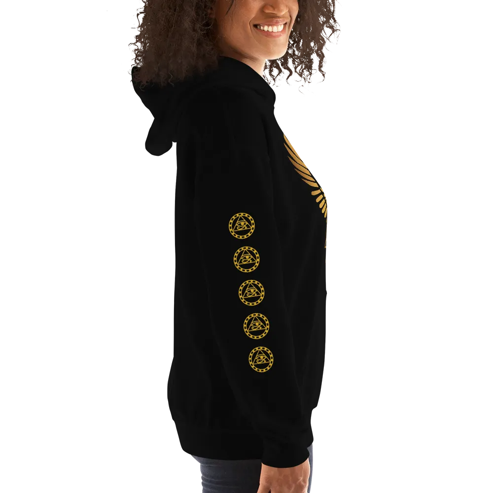 ROYAL. | Urban Resort | RA PARTY ROYAL GRAND RISE Unisex Heavy Blend Hoodie HONEYCOMB GOLD (3 VARIETIES)