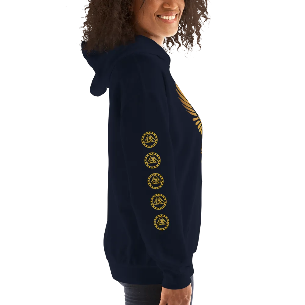 ROYAL. | Urban Resort | RA PARTY ROYAL GRAND RISE Unisex Heavy Blend Hoodie HONEYCOMB GOLD (3 VARIETIES)