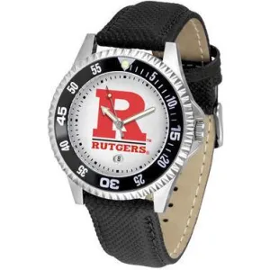 Rutgers Scarlett Knights Competitor - Poly/Leather Band Watch
