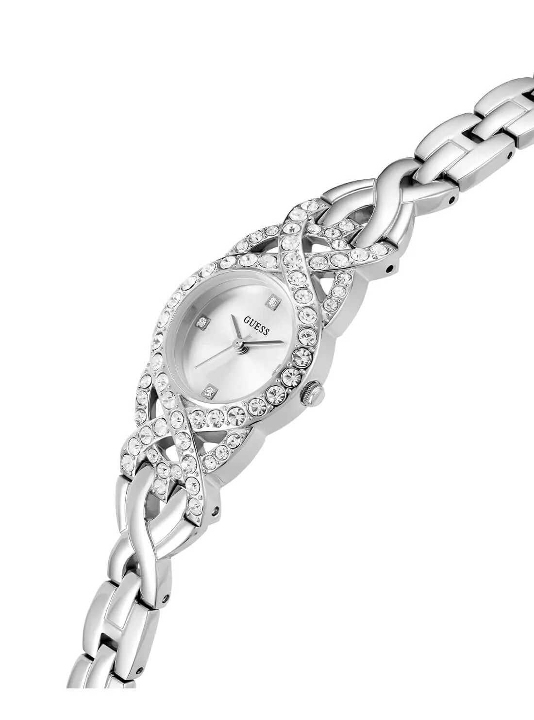 Silver Adorn Crystal Watch
