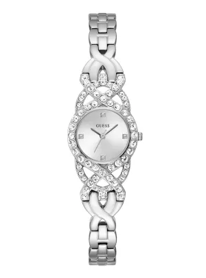 Silver Adorn Crystal Watch