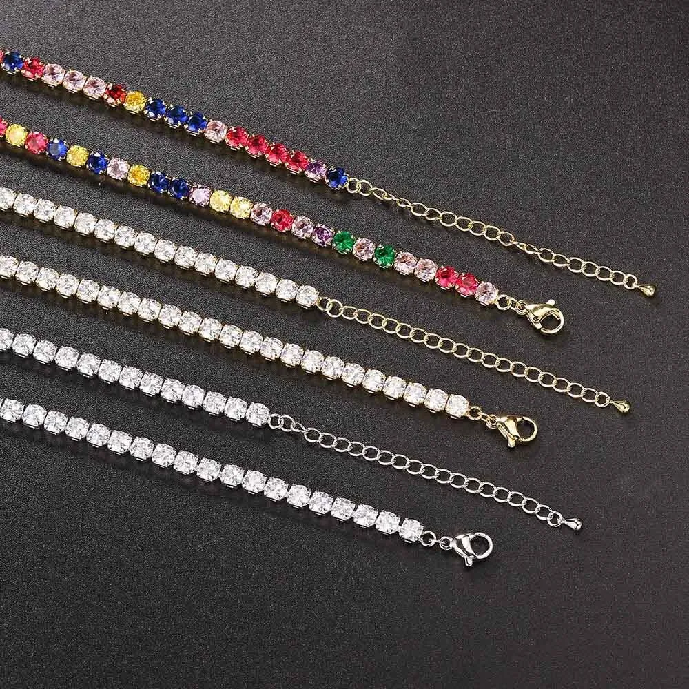 Simple Iced Out Tennis CZ Choker Necklace