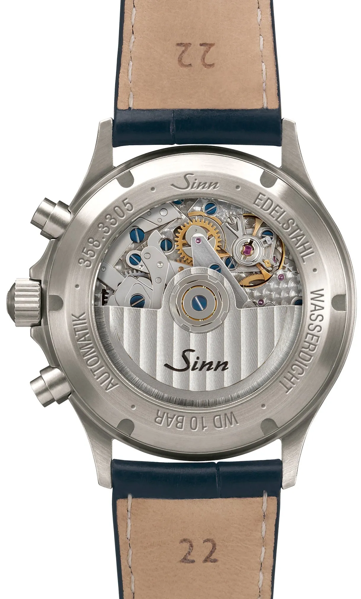 SN Watch 358 Sa Pilot DS Vintage Leather Dark Brown