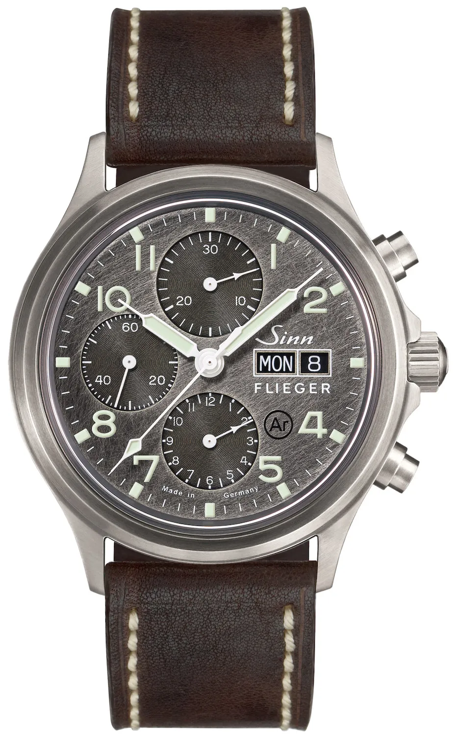 SN Watch 358 Sa Pilot DS Vintage Leather Dark Brown