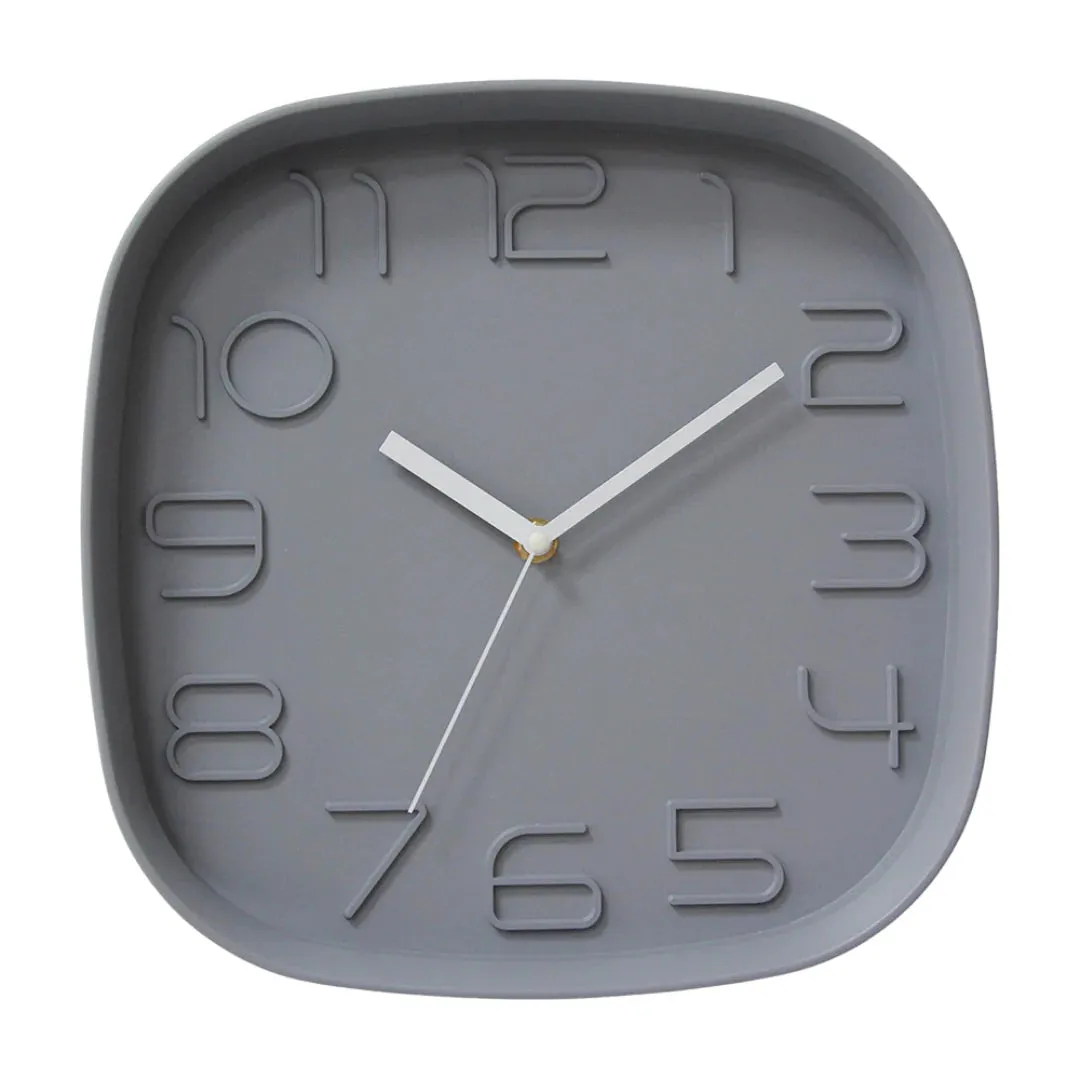 Square Pink Wall Clock  L: 28cm x W: 28cm x H: 5.4cm