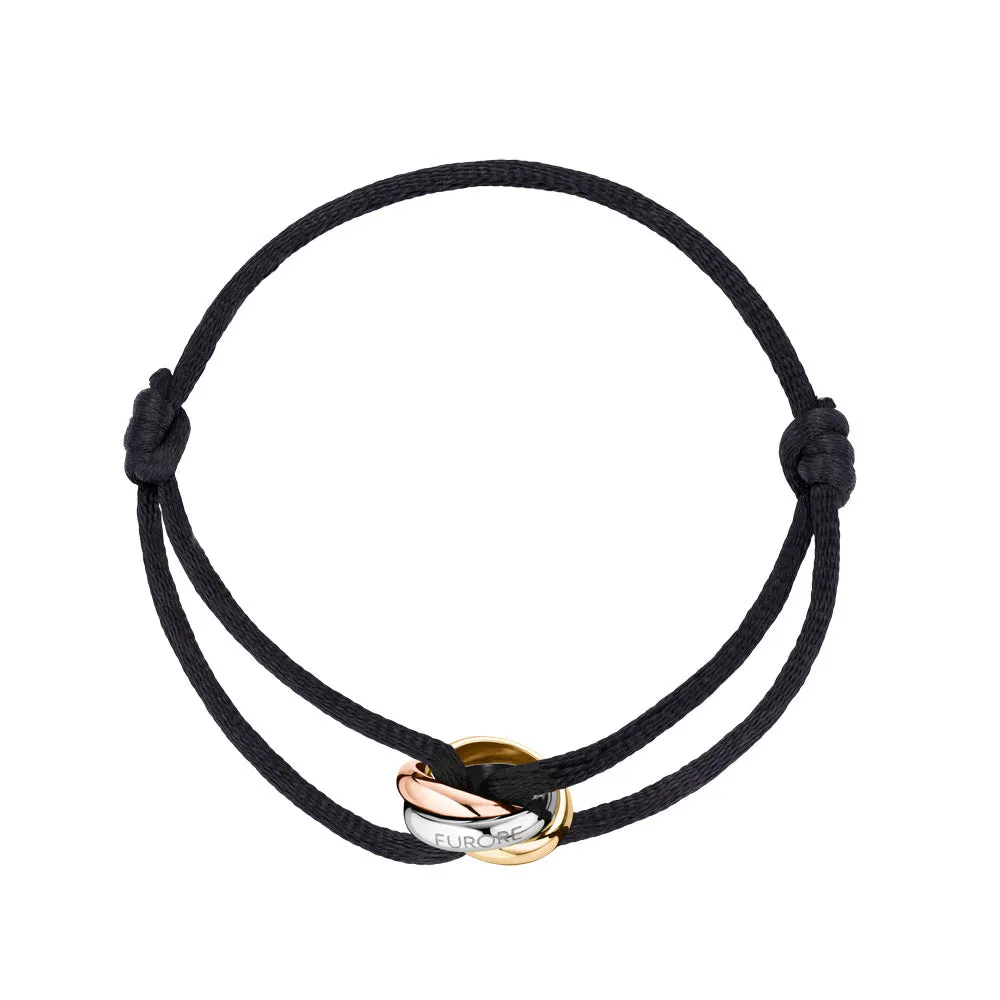 Stainless Steel & Nylon Bracelet Tricolor