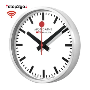 stop2go WiFi Wall Clock, 25 cm