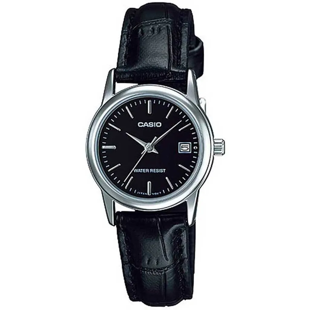 Stylish Casio LTP-V002L Women's Leather Watch