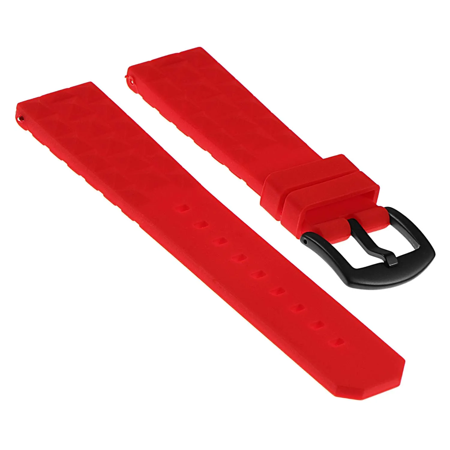 Super Waffle Rubber Strap w/ Matte Black Buckle for Apple Watch