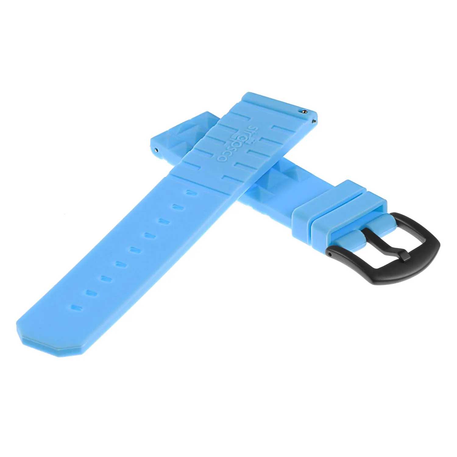 Super Waffle Rubber Strap w/ Matte Black Buckle for Apple Watch