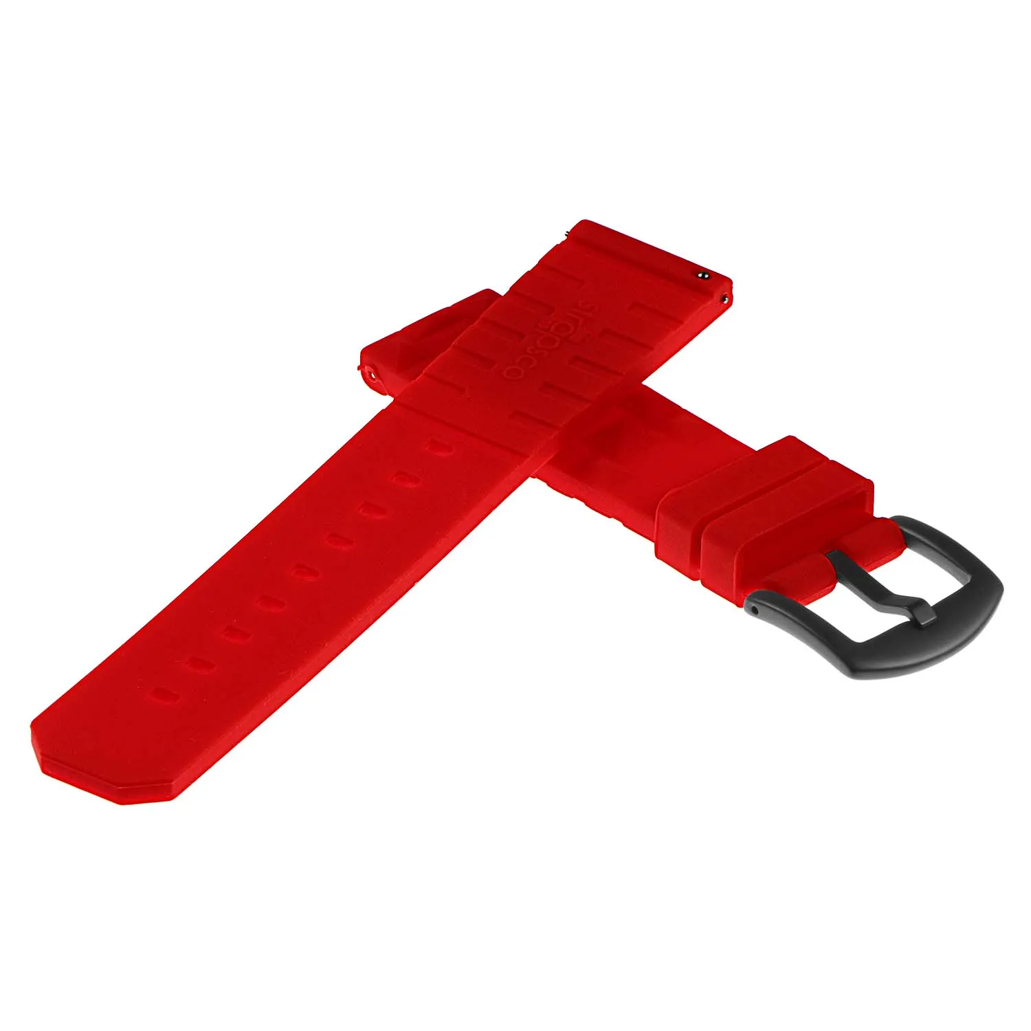 Super Waffle Rubber Strap w/ Matte Black Buckle for Apple Watch