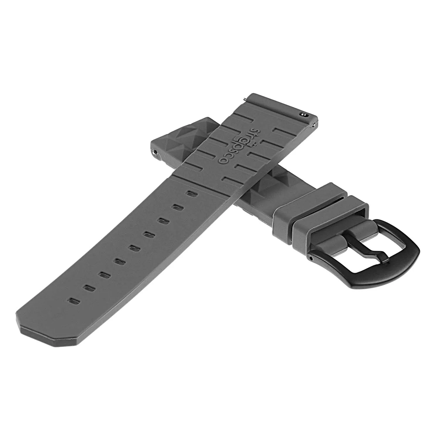 Super Waffle Rubber Strap w/ Matte Black Buckle for Apple Watch