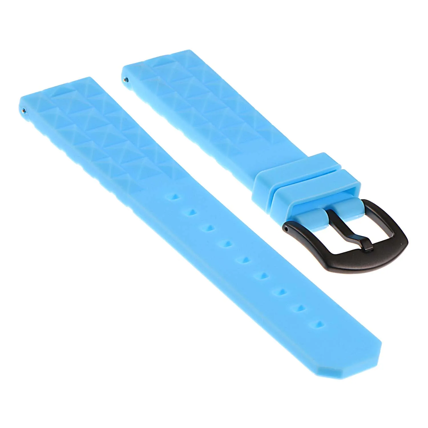 Super Waffle Rubber Strap w/ Matte Black Buckle for Apple Watch