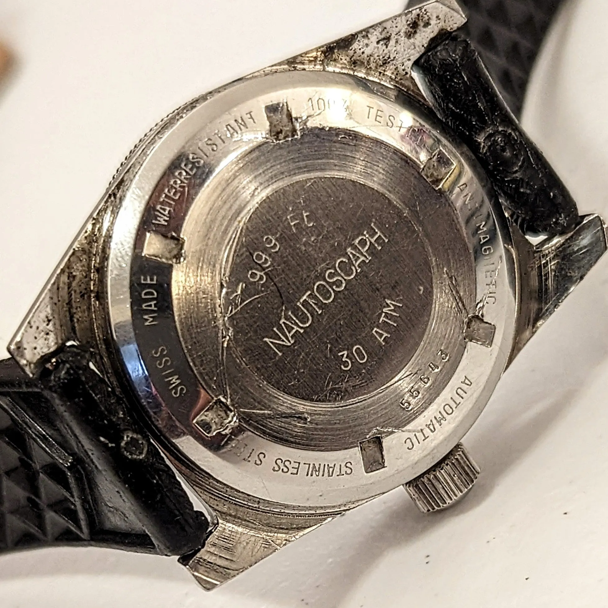 The Original "Jaws" Watch - ALSTA Nautoscaph Dive Automatic Wristwatch 999 Feet