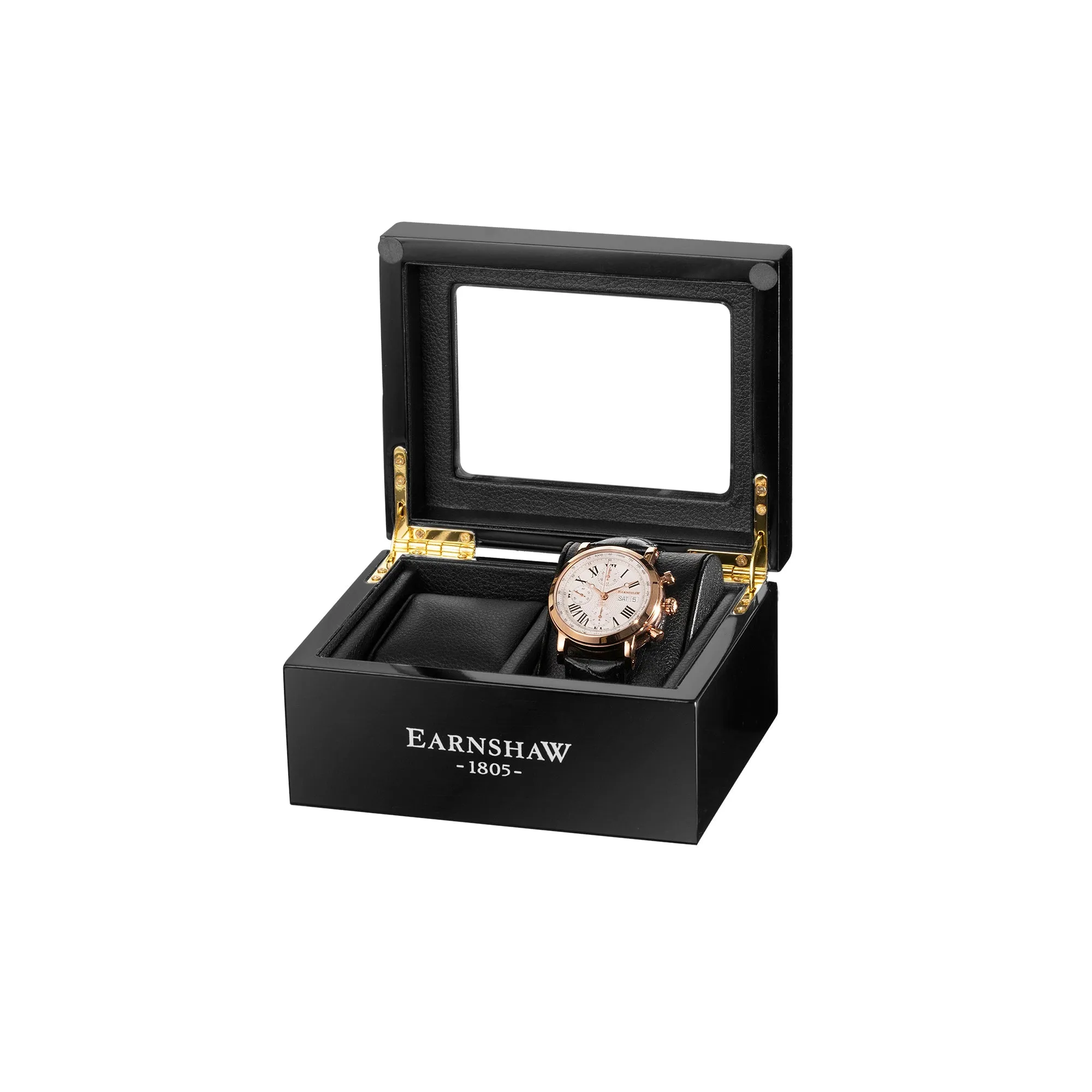 Thomas Earnshaw Maskelyne Chronograph Lapis Collectors Box Small Black Collector'S Box Accessory ES-CBOX2-01