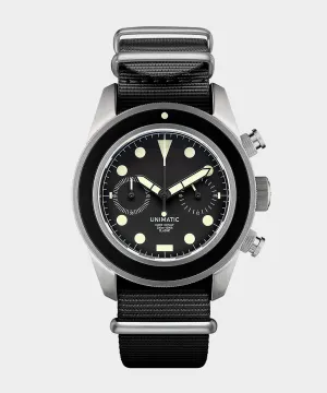 Unimatic U3 Classic Chrono Watch in Black