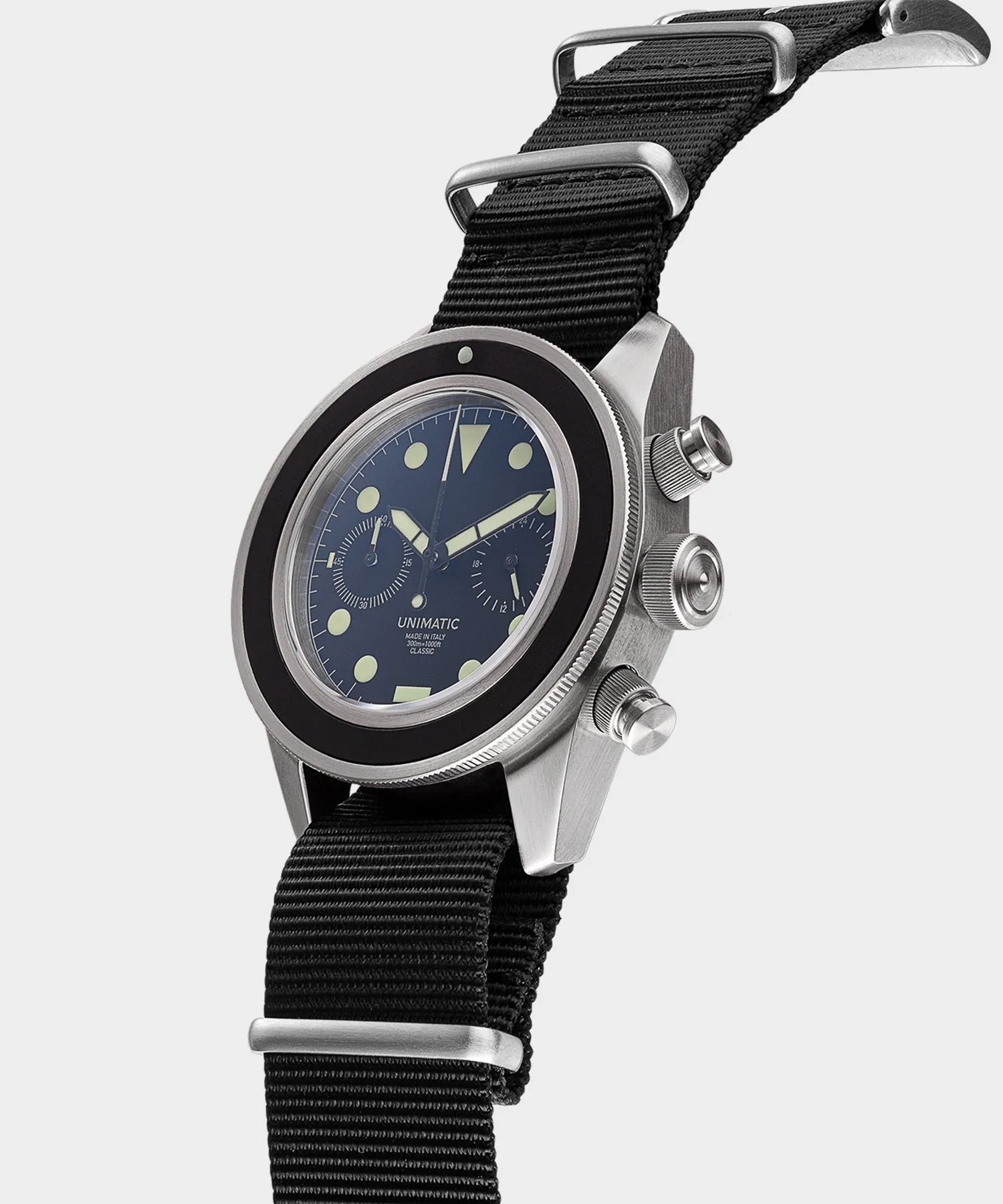 Unimatic U3 Classic Chrono Watch in Black