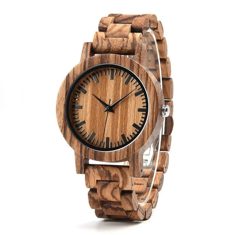 Unisex Waterproof Wooden Watch