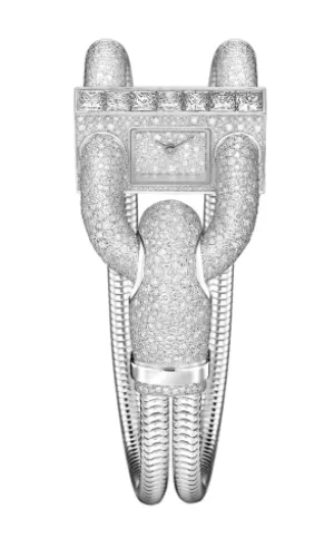 Van Cleef & Arpels Cadenas 18K White Gold & Diamonds Lady's Watch