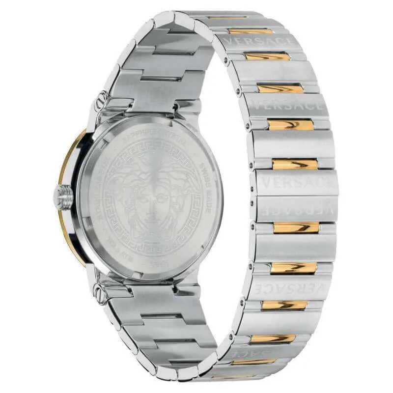 Versace Greca Two-Tone Green Dial Women's Watch VEVH00720