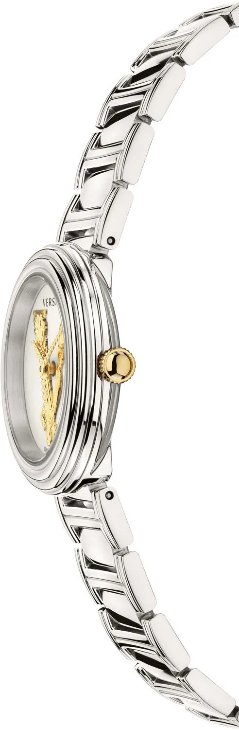 Versace Virtus Mini Silver Women's Watch VET300621