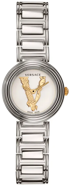 Versace Virtus Mini Silver Women's Watch VET300621