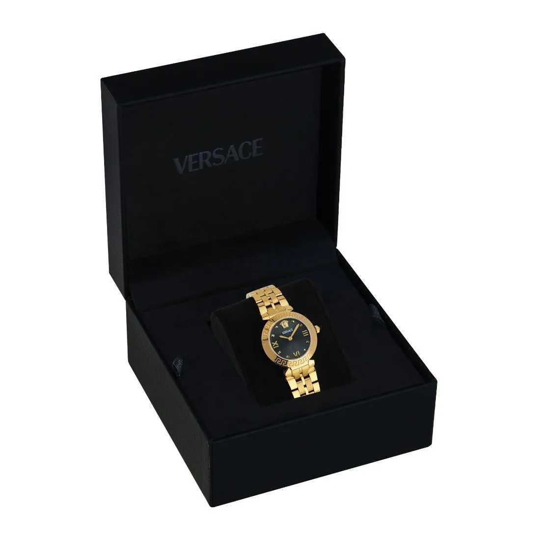 Versace Women 32 mm Size Black Round Dial Analog Watch- VEOCA0524