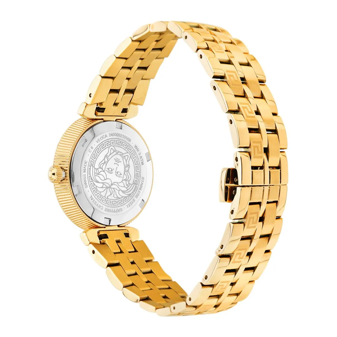 Versace Women 32 mm Size Black Round Dial Analog Watch- VEOCA0524