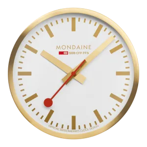 Wall Clock, 40cm, Golden