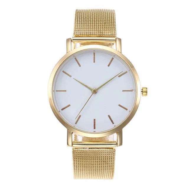 Watches Rose Gold Simple Fashion  Women Wrist Watch Luxury Ladies Watch Women