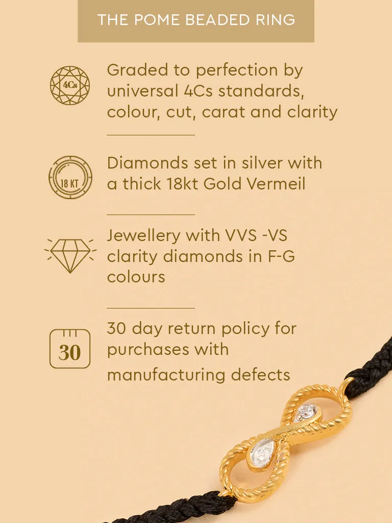 Westside X Pome Braided Infinity Lab-Diamond Bracelet