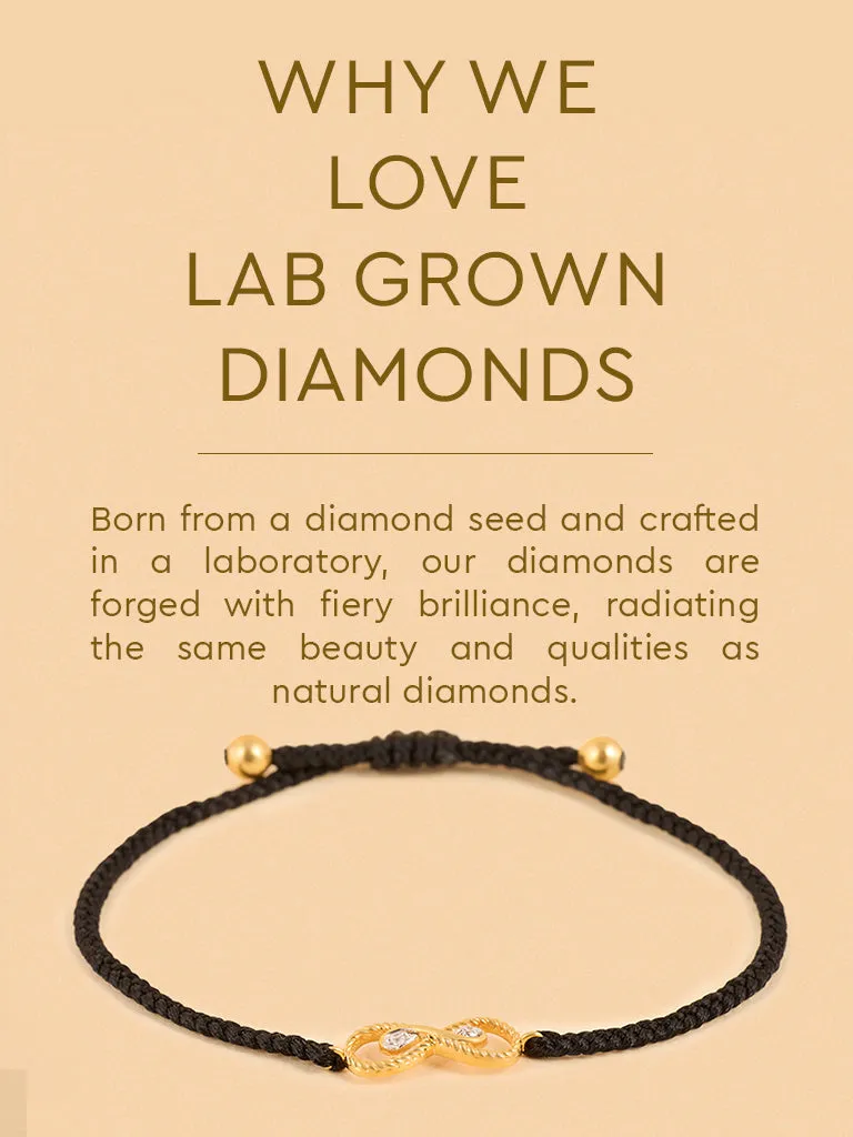 Westside X Pome Braided Infinity Lab-Diamond Bracelet