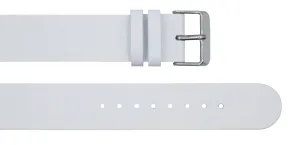 White Leather Strap - For Botanist Watches