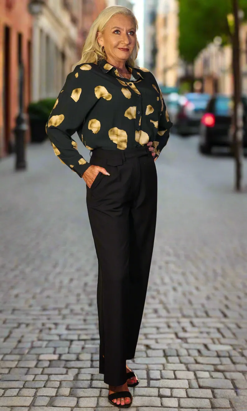 Wild Pony Black Crepe Trousers