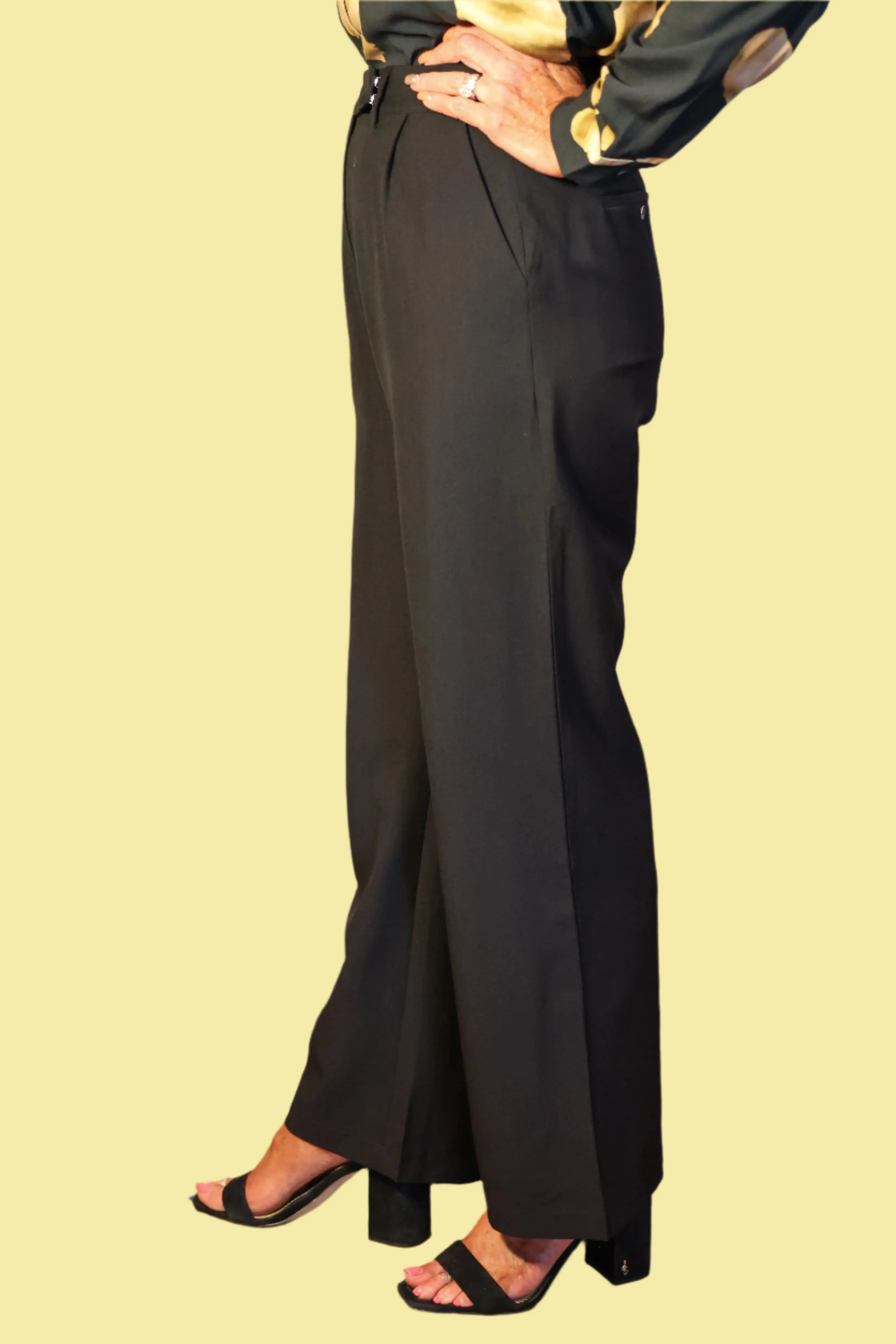 Wild Pony Black Crepe Trousers
