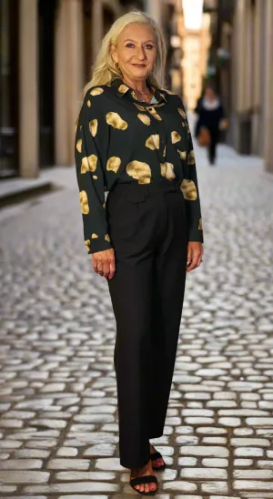 Wild Pony Black Crepe Trousers