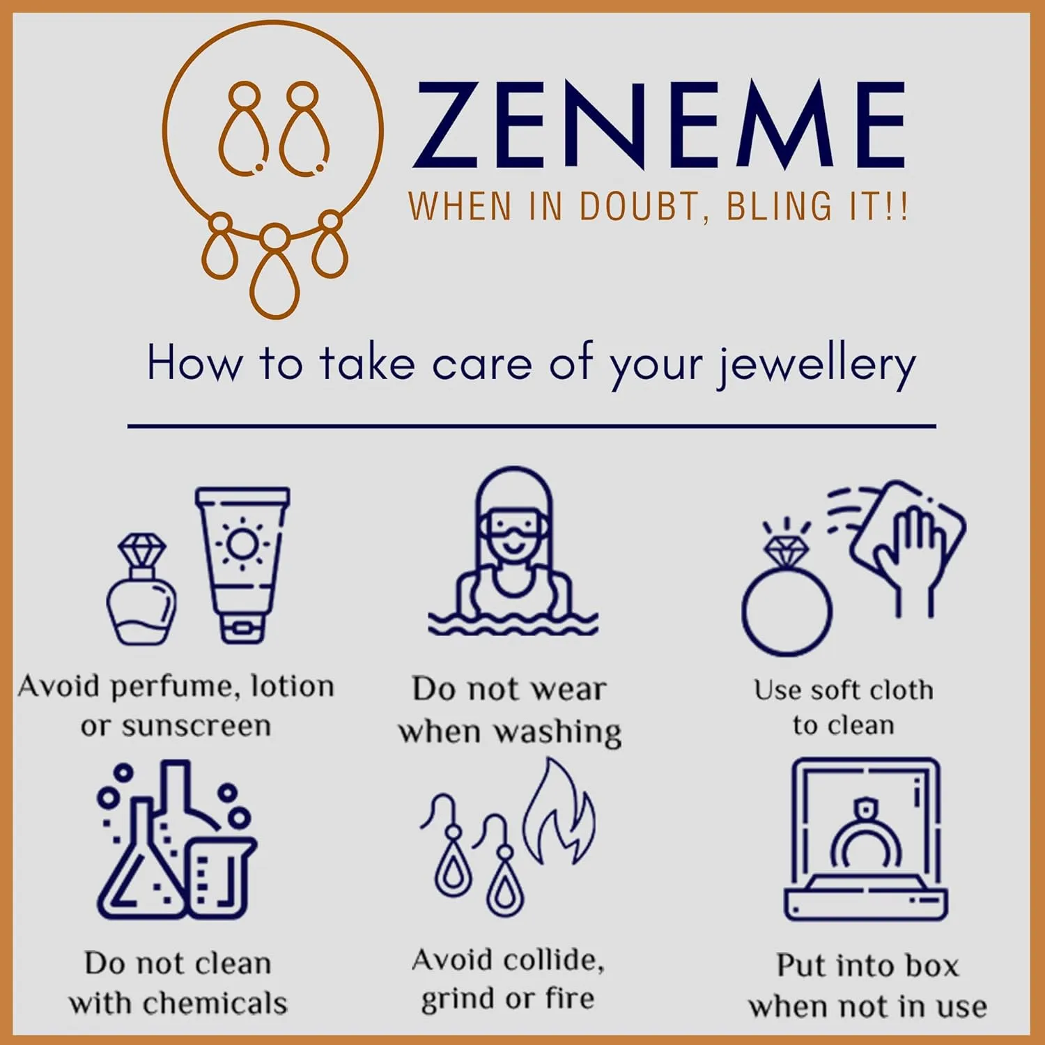 Women Rhodium-Plated with Silver-Toned Cubic Zirconia & American Diamond studded Necklace and Drop Earrings Jewellery Set