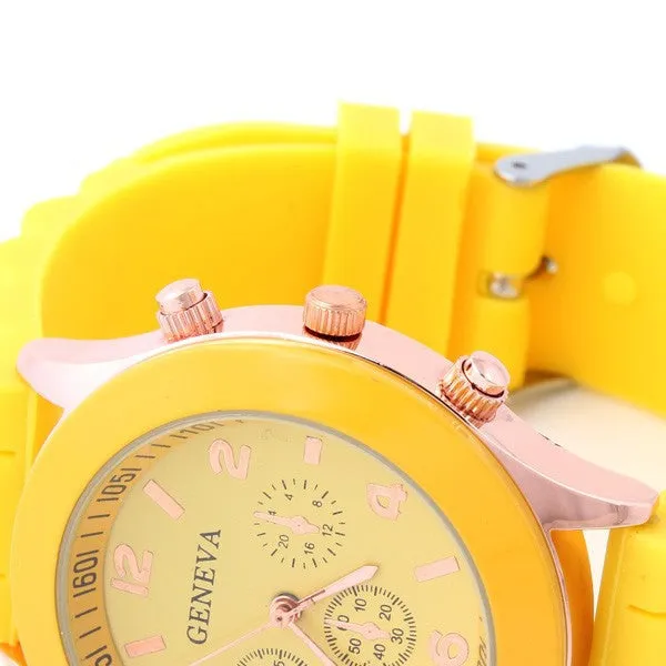 Women's Watch Fashion Silicone Strap