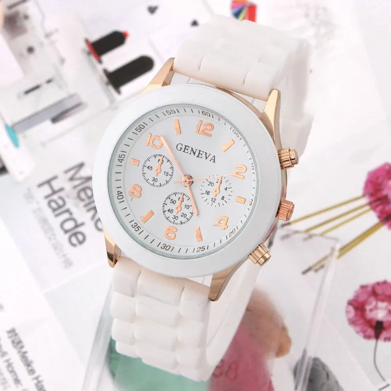 Women's Watch Fashion Silicone Strap