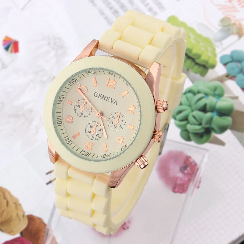 Women's Watch Fashion Silicone Strap