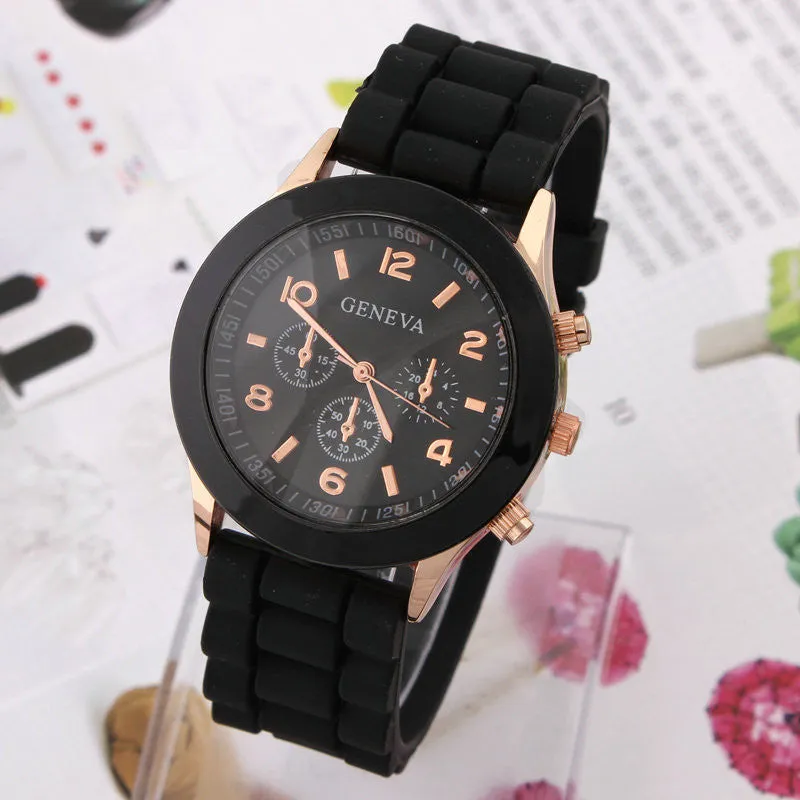 Women's Watch Fashion Silicone Strap